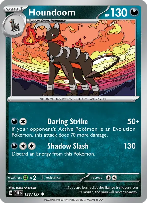Houndoom - 133/230 - Obsidian Flames