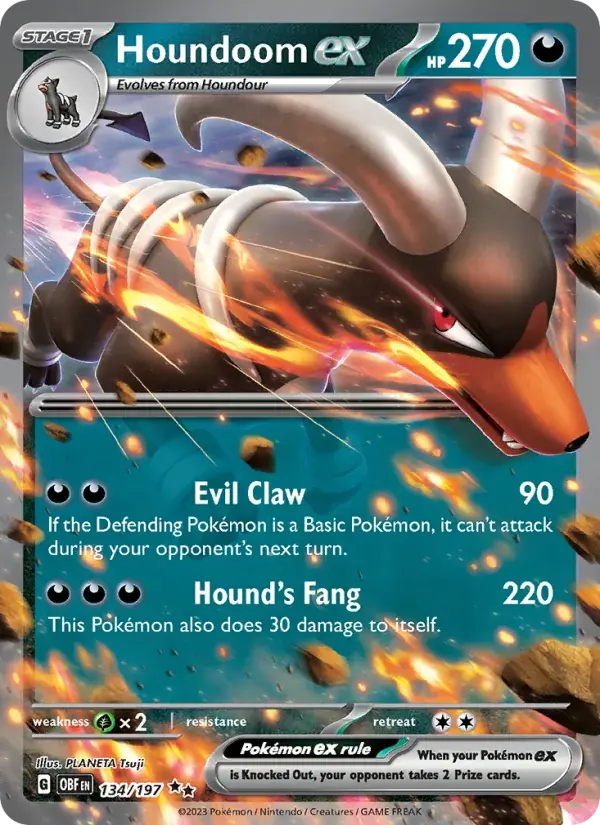 Houndoom ex - 134/230 - Obsidian Flames