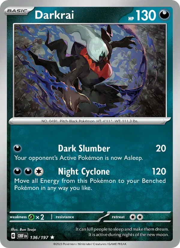 Darkrai - 136/230 - Obsidian Flames