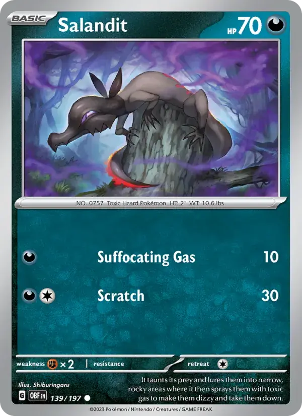 Salandit - 139/230 - Obsidian Flames