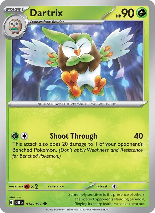 Dartrix - 014/230 - Obsidian Flames