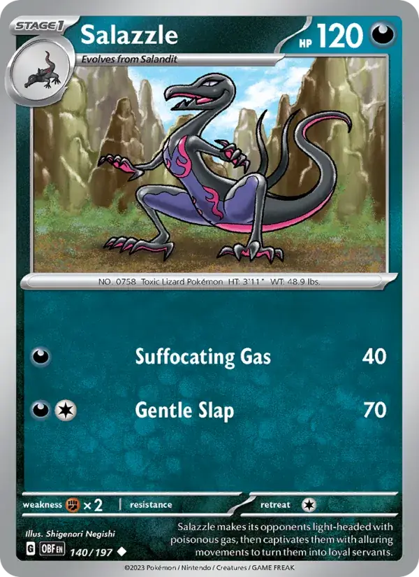 Salazzle - 140/230 - Obsidian Flames