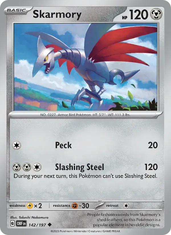 Skarmory - 142/230 - Obsidian Flames