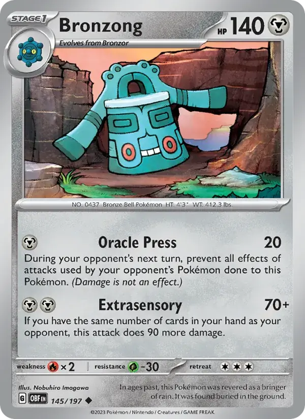 Bronzong - 145/230 - Obsidian Flames