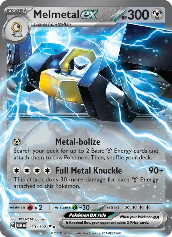 Melmetal ex - 153/230 - Obsidian Flames