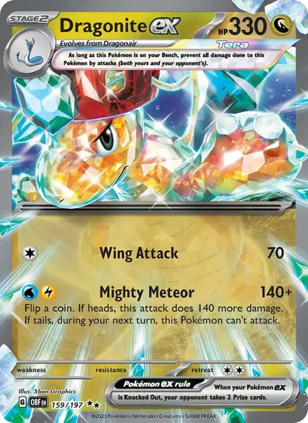 Dragonite ex - 159/230 - Obsidian Flames