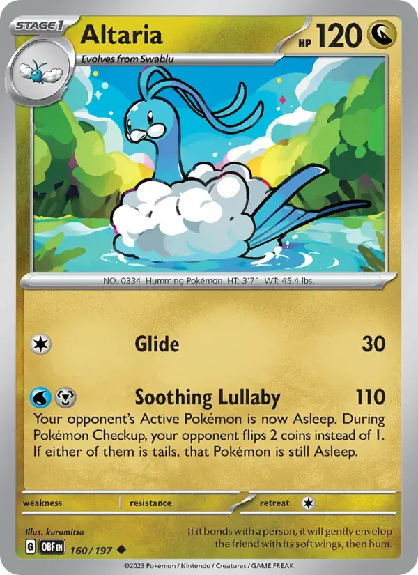 Altaria - 160/230 - Obsidian Flames