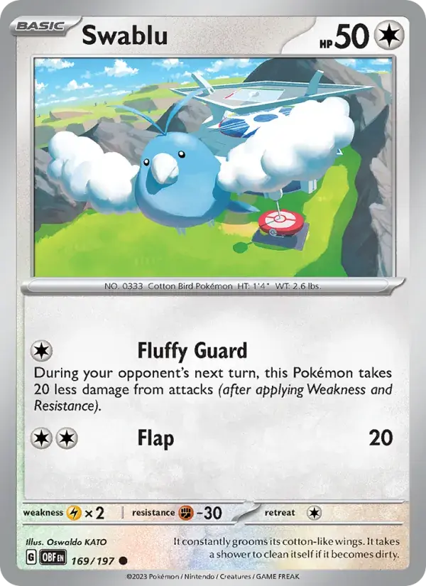 Swablu - 169/230 - Obsidian Flames