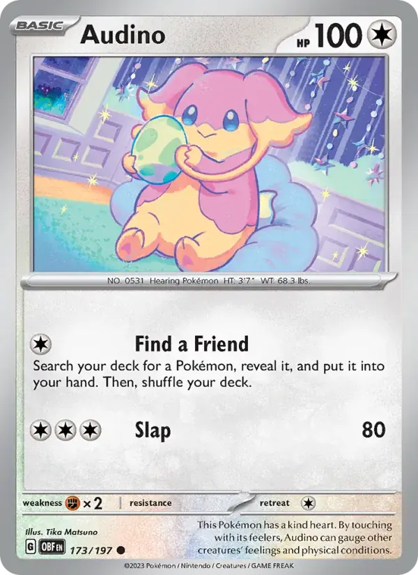 Audino - 173/230 - Obsidian Flames