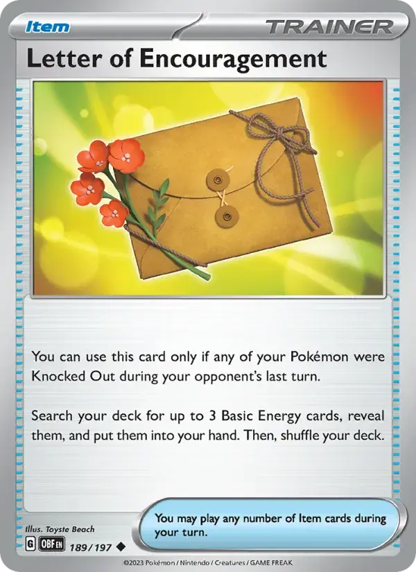 Letter of Encouragement - 189/230 - Obsidian Flames