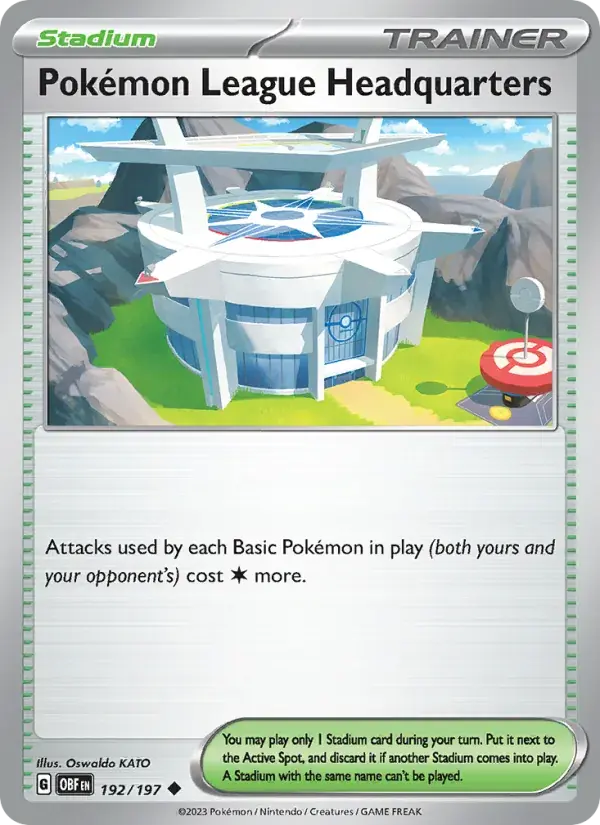 Pokémon League Headquarters - 192/230 - Obsidian Flames