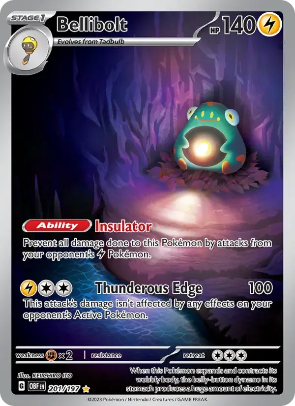 Bellibolt - 201/230 - Obsidian Flames