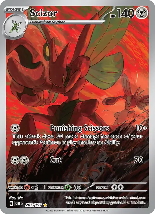 Scizor - 205/230 - Obsidian Flames