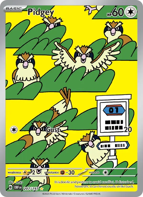Pidgey - 207/230 - Obsidian Flames