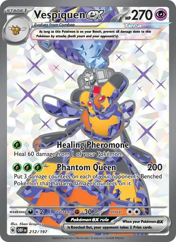 Vespiquen ex - 212/230 - Obsidian Flames