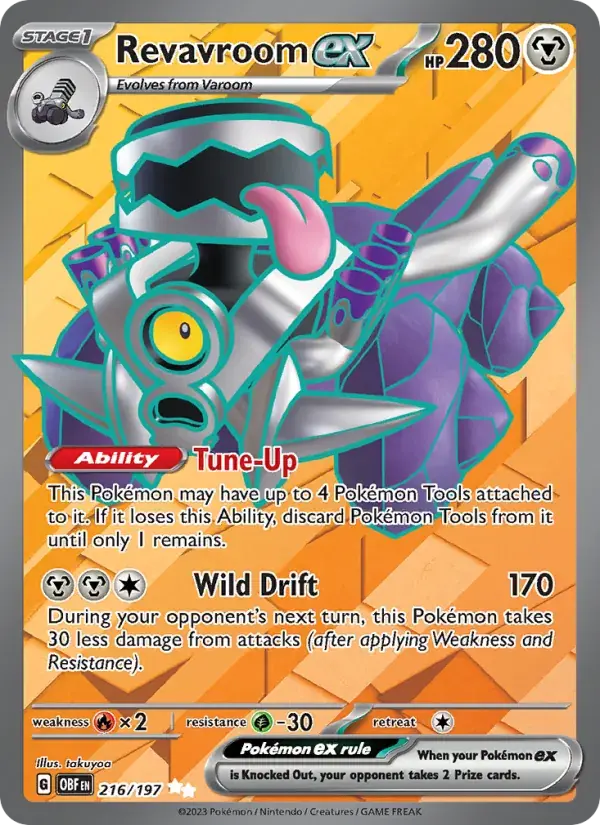 Revavroom ex - 216/230 - Obsidian Flames