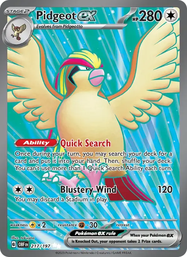 Pidgeot ex - 217/230 - Obsidian Flames