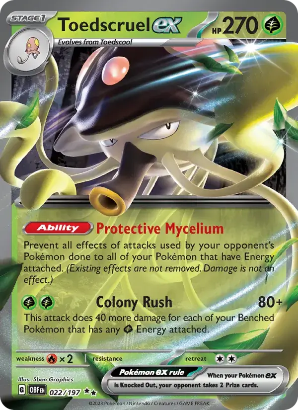 Toedscruel ex - 022/230 - Obsidian Flames