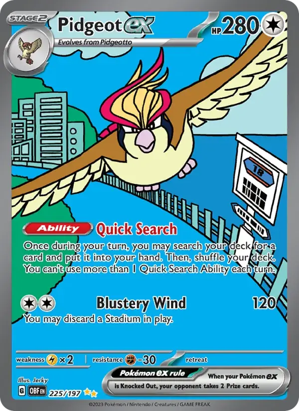 Pidgeot ex - 225/230 - Obsidian Flames