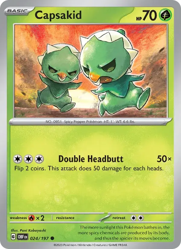 Capsakid - 024/230 - Obsidian Flames