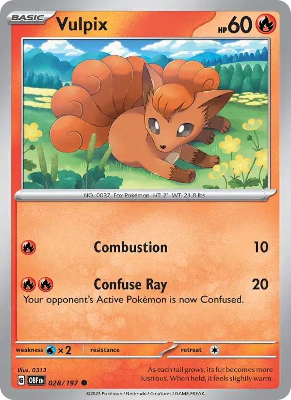 Vulpix - 028/230 - Obsidian Flames