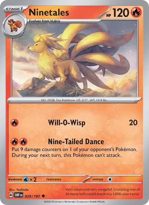 Ninetales - 029/230 - Obsidian Flames