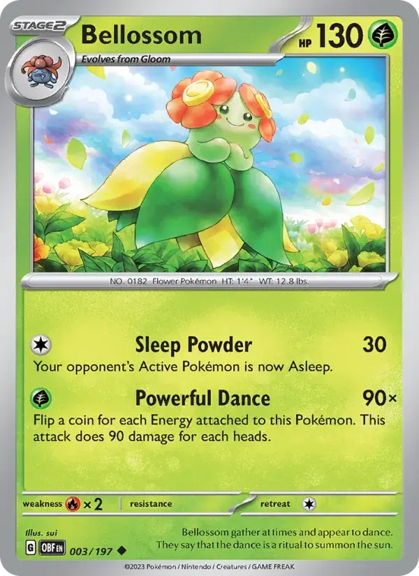 Bellossom - 003/230 - Obsidian Flames