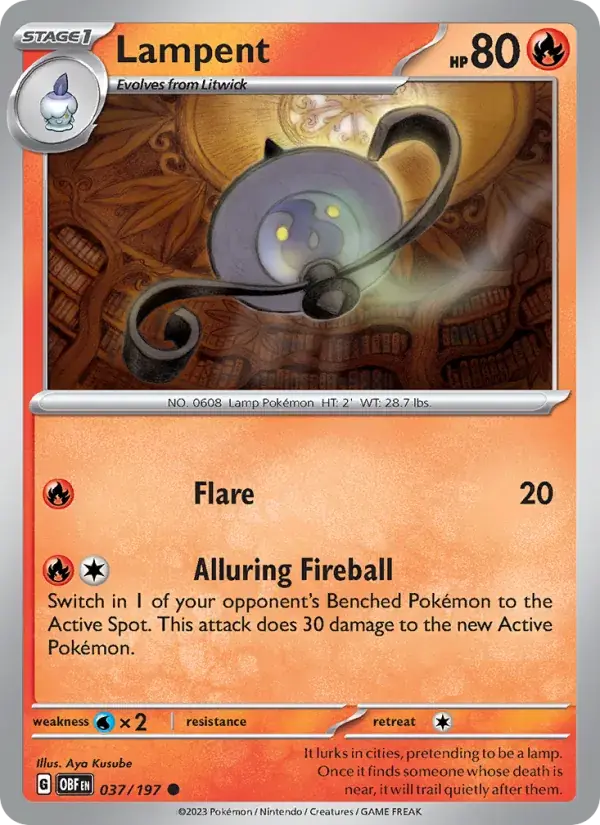 Lampent - 037/230 - Obsidian Flames