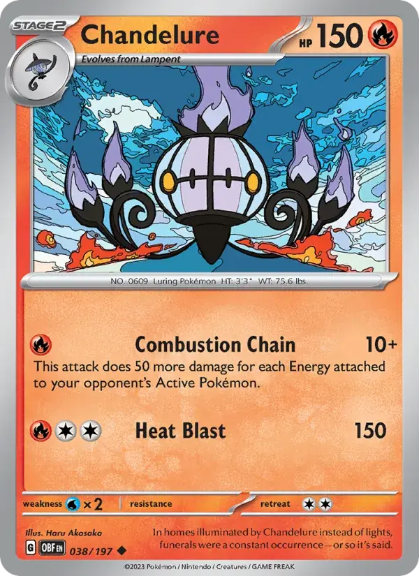 Chandelure - 038/230 - Obsidian Flames