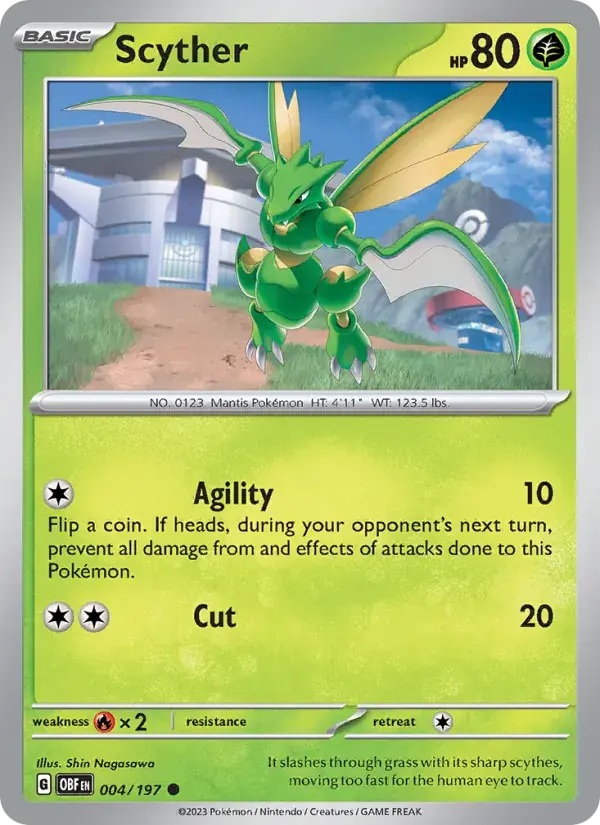 Scyther - 004/230 - Obsidian Flames