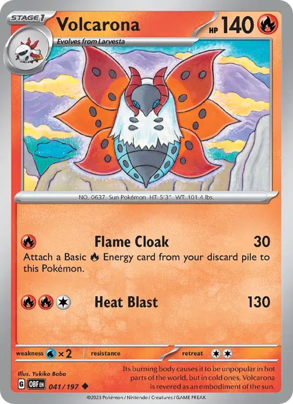 Volcarona - 041/230 - Obsidian Flames