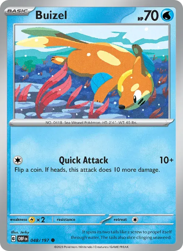 Buizel - 048/230 - Obsidian Flames