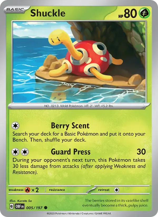 Shuckle - 005/230 - Obsidian Flames