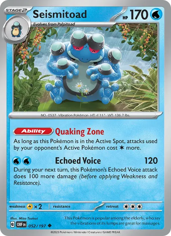Seismitoad - 052/230 - Obsidian Flames