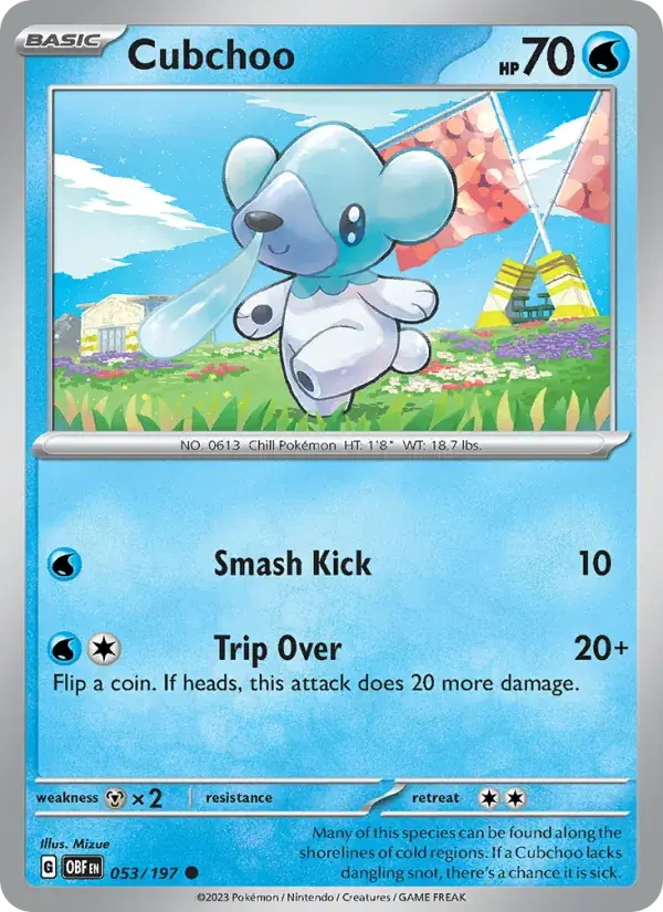 Cubchoo - 053/230 - Obsidian Flames