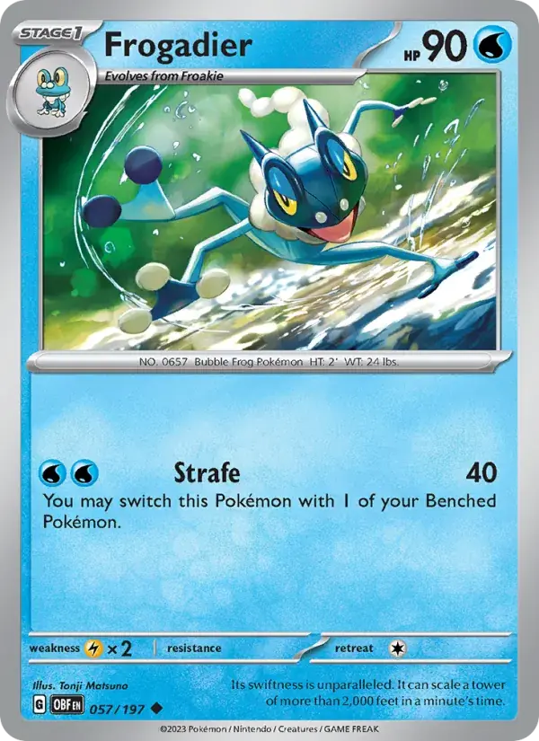 Frogadier - 057/230 - Obsidian Flames