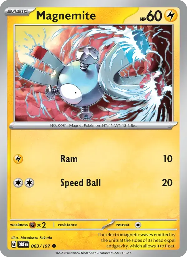 Magnemite - 063/230 - Obsidian Flames