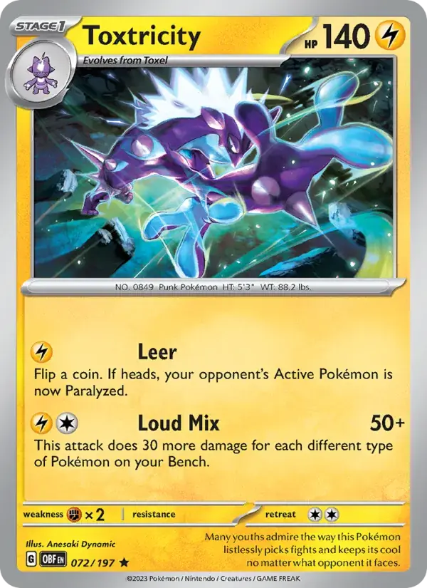 Toxtricity - 072/230 - Obsidian Flames