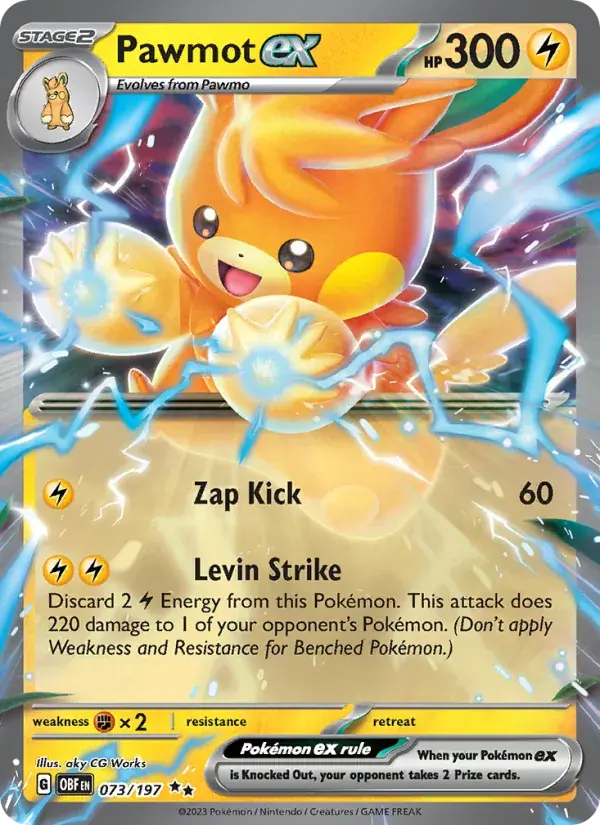 Pawmot ex - 073/230 - Obsidian Flames