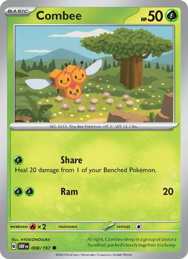 Combee - 008/230 - Obsidian Flames