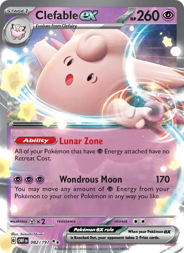 Clefable ex - 082/230 - Obsidian Flames