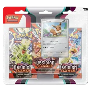 Obsidian Flames: Eevee 3-Pack Blister