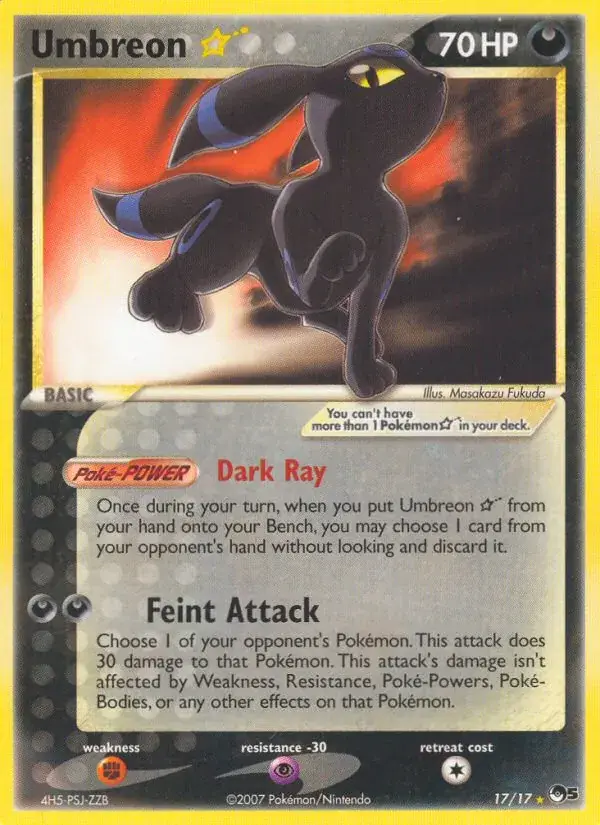 Umbreon ★ - 17/17 - POP Series 5