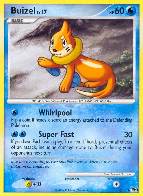 Buizel - 6/17 - POP Series 9