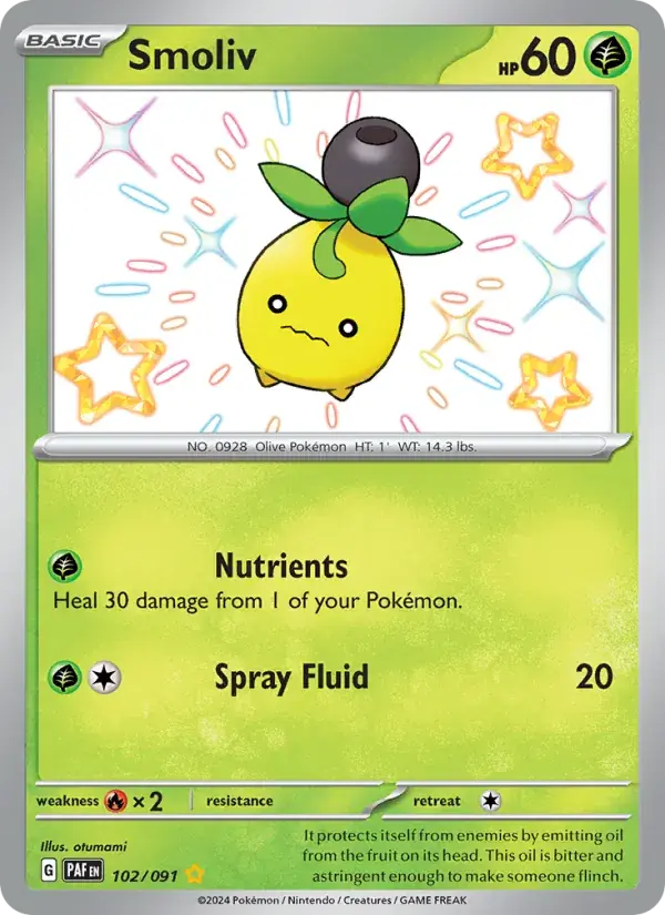 Smoliv - 102/245 - Paldean Fates