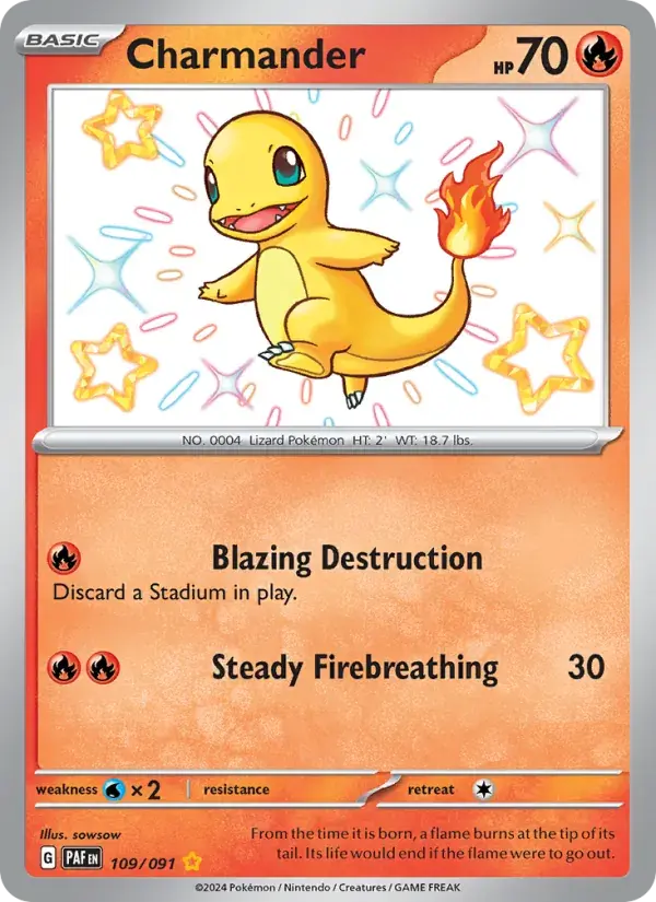 Charmander - 109/245 - Paldean Fates