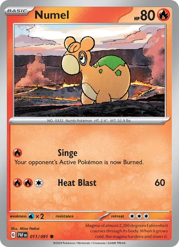 Numel - 011/245 - Paldean Fates