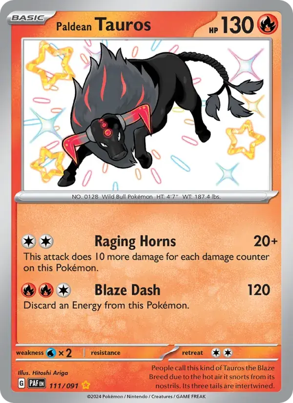 Paldean Tauros - 111/245 - Paldean Fates