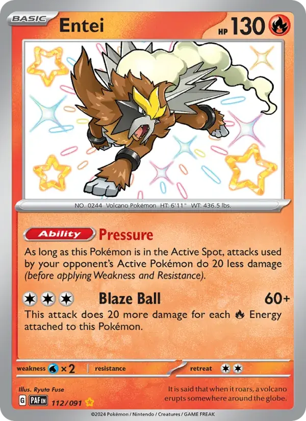 Entei - 112/245 - Paldean Fates