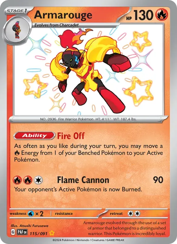 Armarouge - 115/245 - Paldean Fates